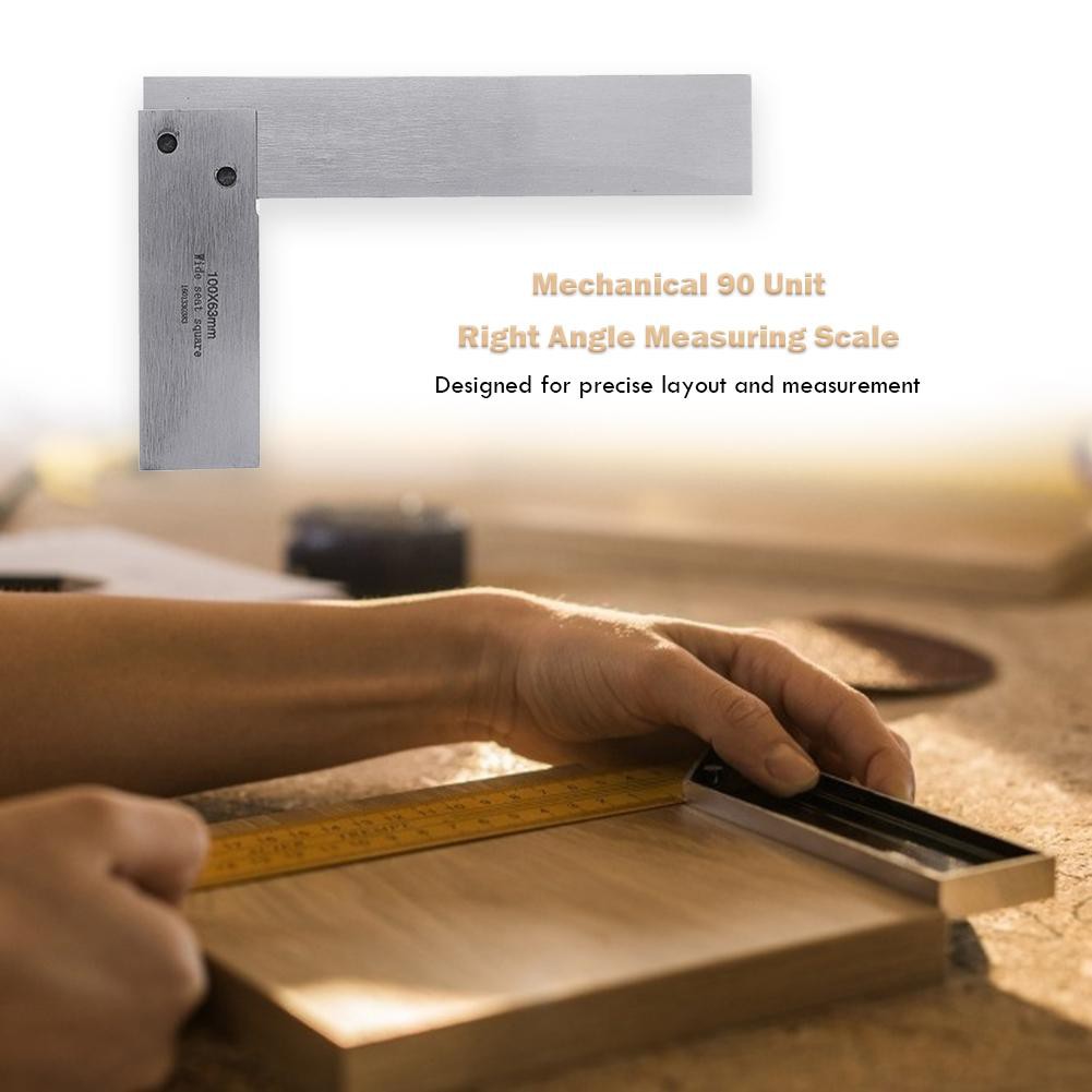 Machinist Square 90/º Right Angle Engineer Set Precision Ground Steel Hardened Angle Ruler COD