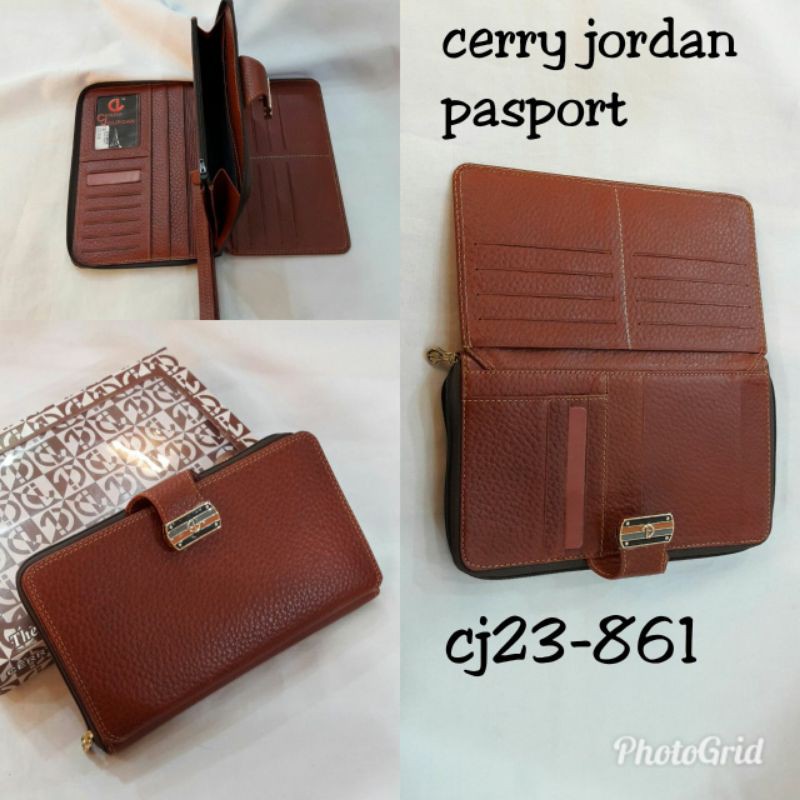 DOMPET WANITA CERRY JOURDAN BAHAN KULIT ASLI DOMPET IMPORT
