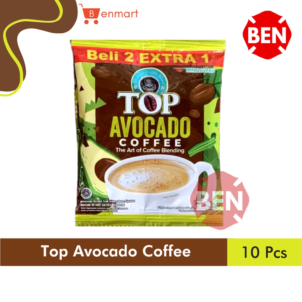

Top Avocado Coffee 1 Renceng 15 Sachet Kopi Instan Alpukat Wings Murah