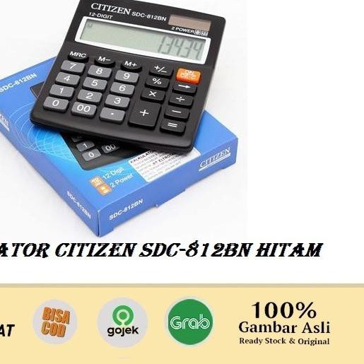 

♪ Citizen Calculator Kalkulator SDC 812BN Penghitung 12 Digit - CT-812BN ✱