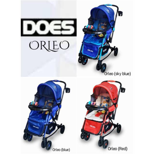 Makassar - Stroller Baby Does ORLEO 2 Rocking Hadap Ibu Reversible | Kereta Dorong Bayi Anak