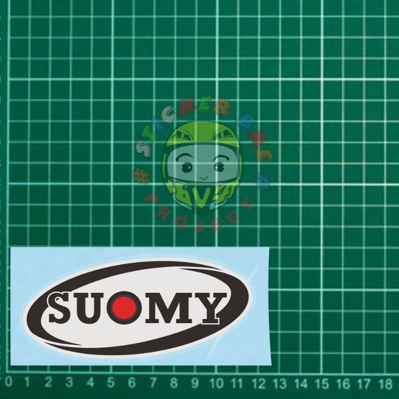 stiker helm  suomy stiker logo helm suomy cutting stiker suomy