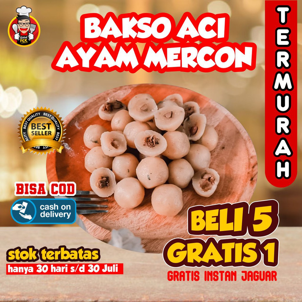 PENTOL ACI MENTAH JAGUAR 20Biji TERMURAH ALL VARIAN ISI BASO ACI BOCI BAKSO ACI BELI 5 GRATIS 1