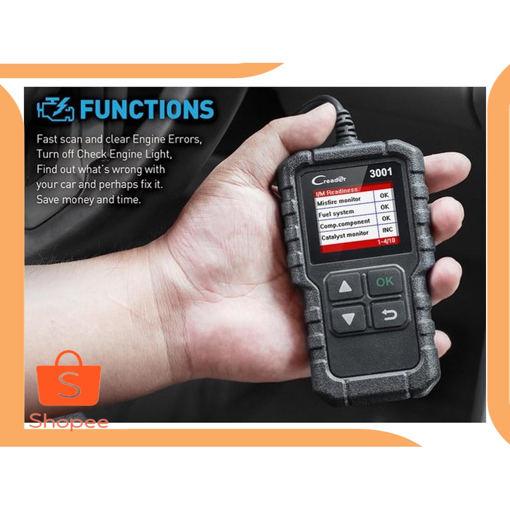 Jual onderdil LAUNCH X431 CR3001 Full OBD2 Scanner OBD 2 Engine Code Read Limited