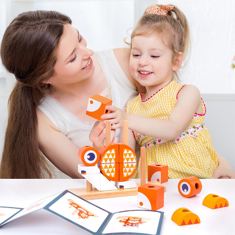 TweedyToys - Puzzle Susun Balok Hewan