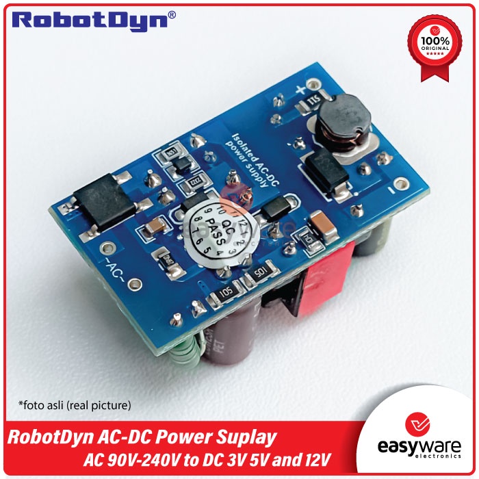 RobotDyn AC-DC Power Supply Module AC 90-240V to DC 3V 5V 12V