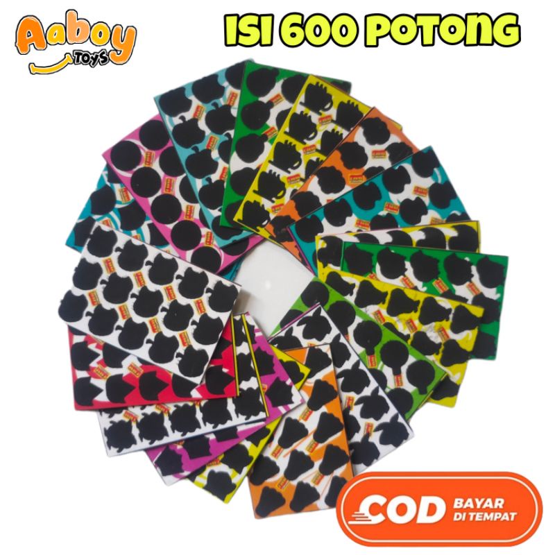 GOSOKAN BOM MAINAN GOSOKAN BOM 15 TITIK ISI 600 POTONG MOTIF CAMPUR BELAKANG BLOK HITAM GOSOK GOSOKAN BOM MAINAN GOSOKAN MAINAN GOSOKAN ANAK GOSOK BOM GOSOKAN TENGKORAK