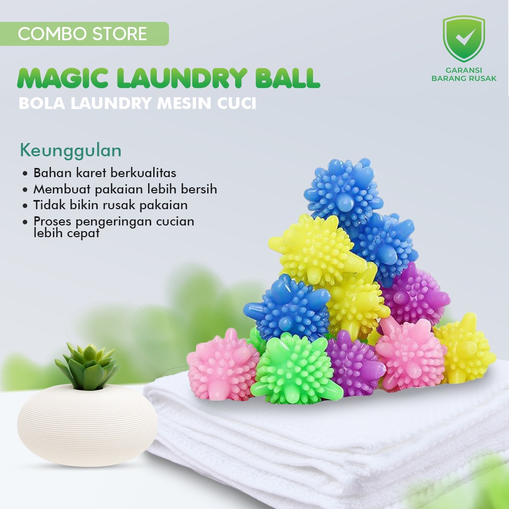 Bola Laundry Mesin Cuci Karet Bola Pembersih Cucian Anti Kusut Laundry Ball