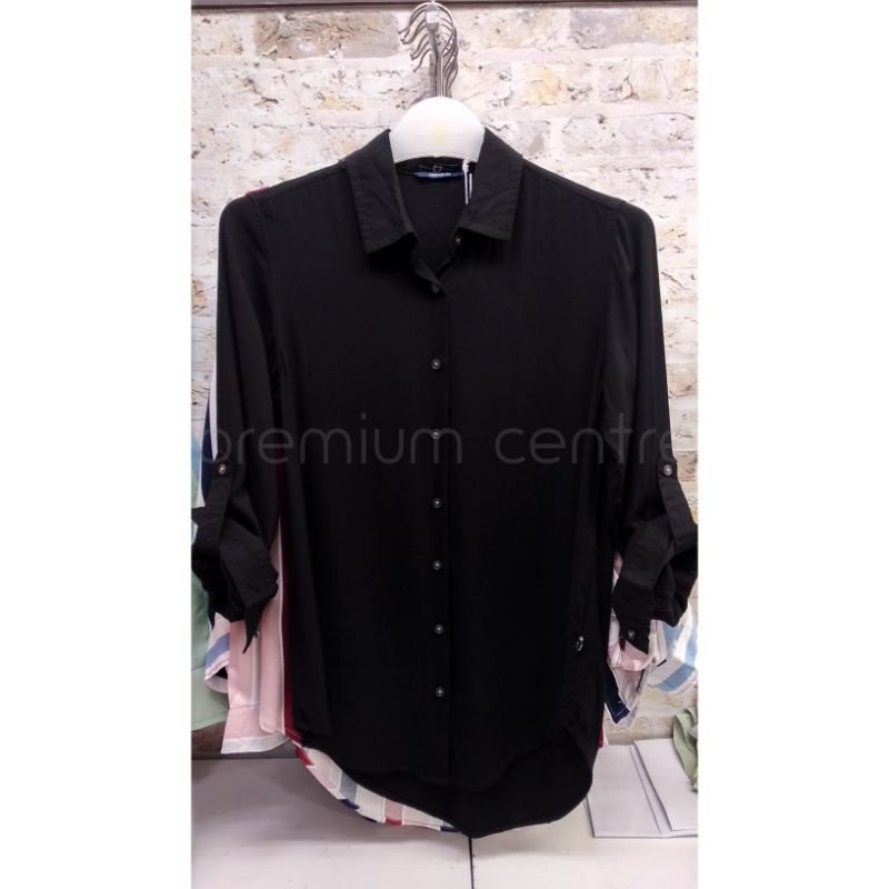 C2 | Kemeja Hitam C2 Original Kemeja Hitam Wanita Kemeja Hitam Polos