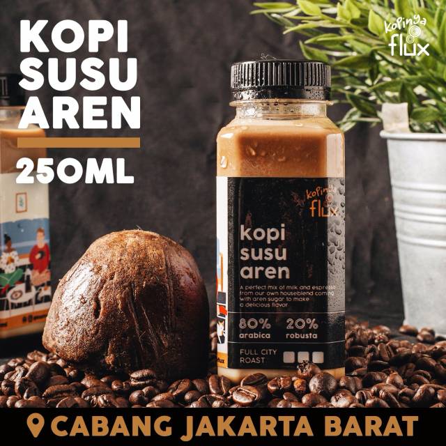 

Kopi Susu Aren 250ml (alt kopi 1 liter) Kopi Latte by Kopinya Flux