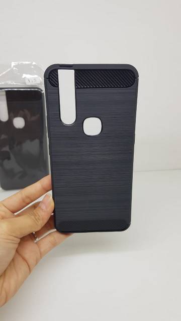 Slim Fit Carbon Vivo V15 6.53 inchi Soft Case Vivo V15 ANTI MELAR TIDAK MENGUNING ANTI SIDIK JARI