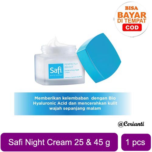 Safi White Expert Replenishing Night Cream 25gr &amp; 45 gr