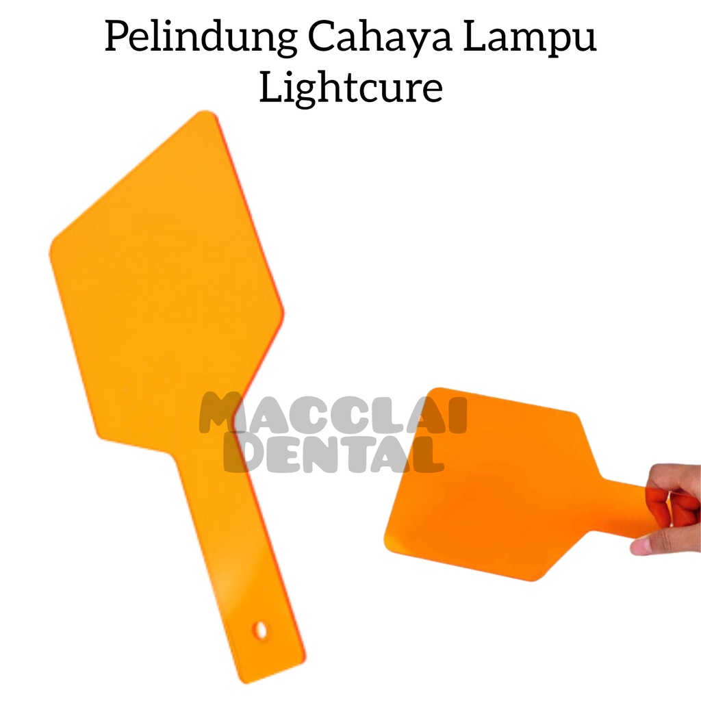 DENTAL SHIELD PLAT SHADE BOARD / PELINDUNG CAHAYA LASER LIGHCURING
