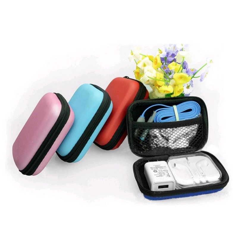 Dompet Earphone Pouch Charger Dompet Koin Waterproof Hardcase