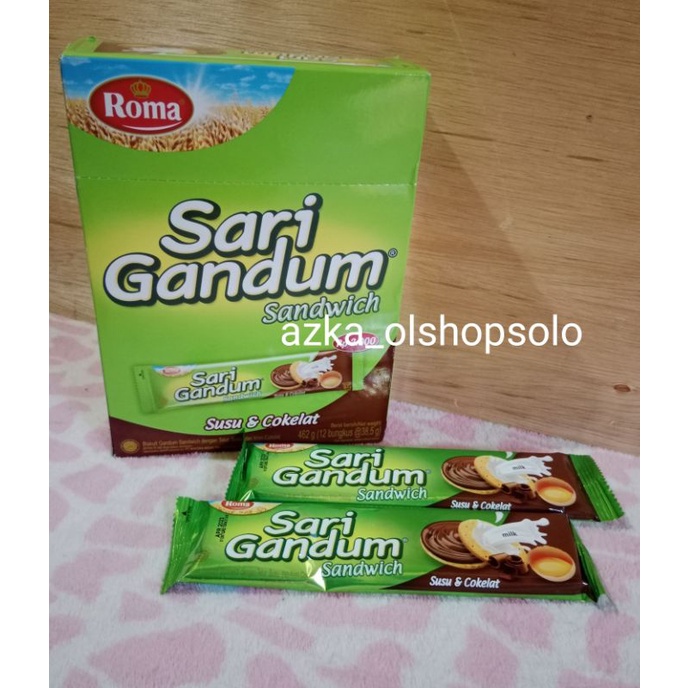 

Roma Sari Gandum Sandwich 29g/Roma Sari Gandum Sandwich Susu & Cokelat Kemasan Ecer