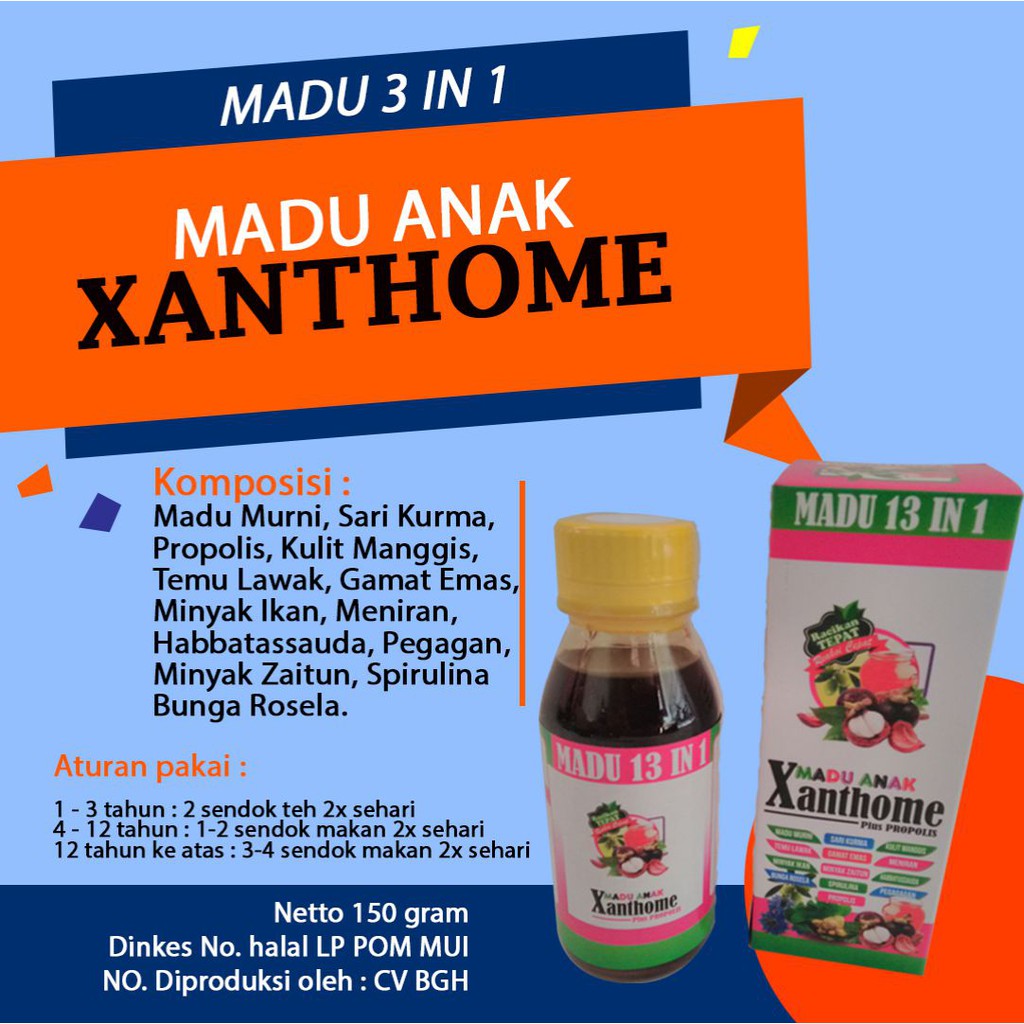 Obat Untuk Nafsu Makan - Penyembuhan DBD Madu Anak Xanthome 13 In 1