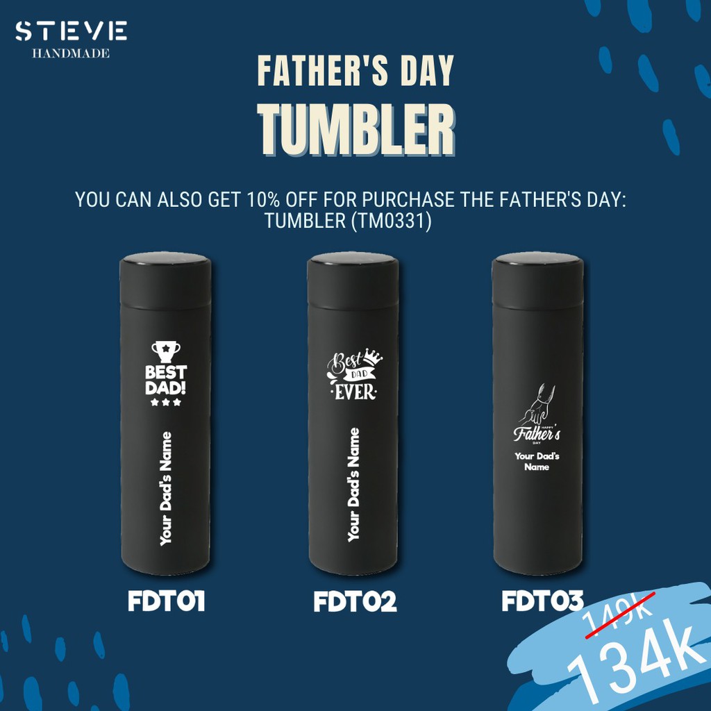 Tumbler Stainless Steel TM0331 Father's day Edition