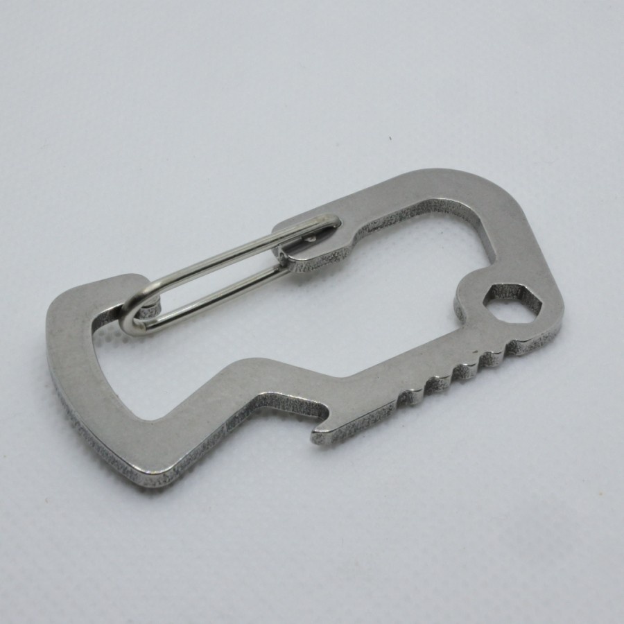 CARABINER EDC MULTIFUNGSI STAINLESS STEEL