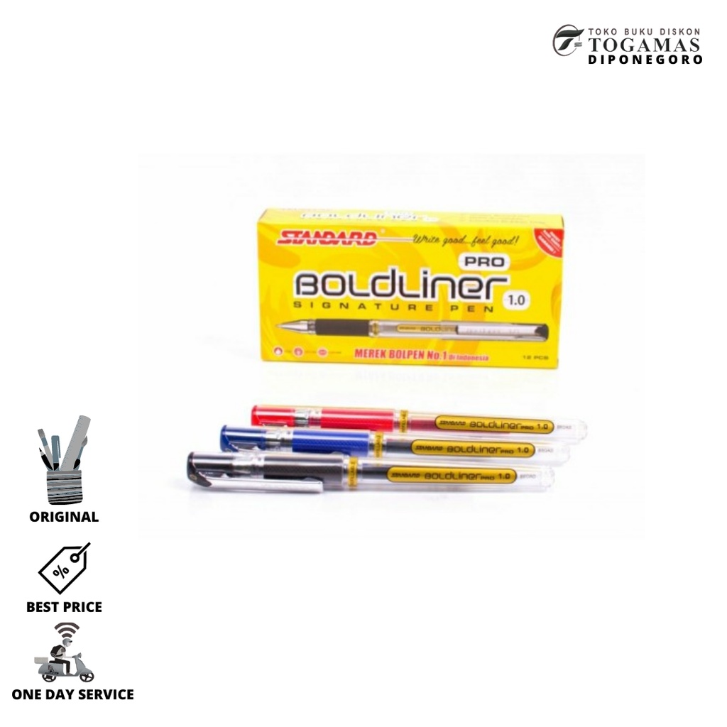 

BALLPEN BOLDLINER PRO 1.0 STANDARD (BLACK/BLUE)