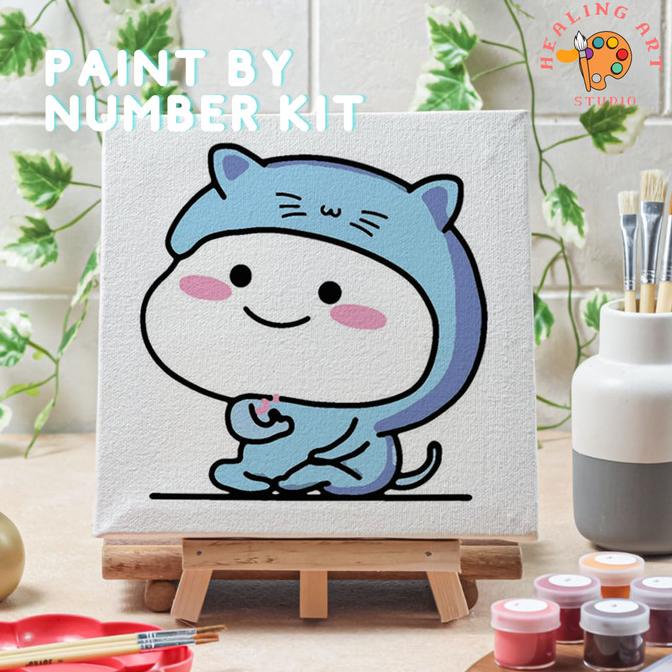 

Paint by number pentol versi 3 canvas 20x20 cm painting kit