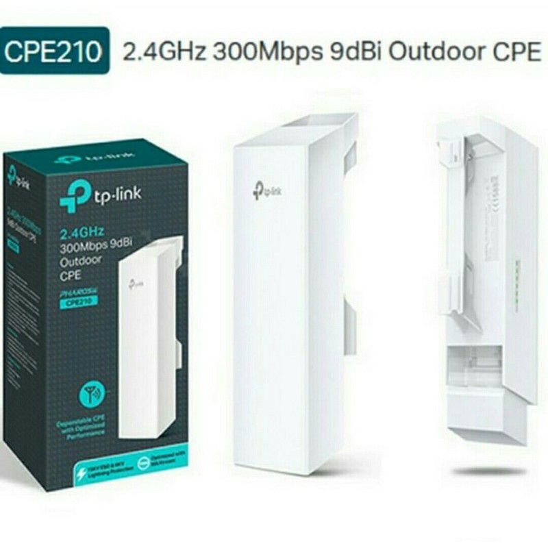 TPLink CPE210 2.4Ghz 300Mbps 9dbi Outdoor TP Link CPE 210