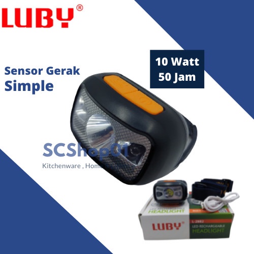 COD Senter Kepala Luby L2882 / L 2882 10w HeadLamp cahaya putih
