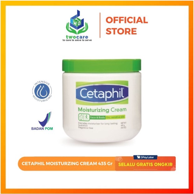 Cetaphil Moisturizing Cream 453g Skin Care Krim Pelembab Wajah untuk Segala Jenis Kulit