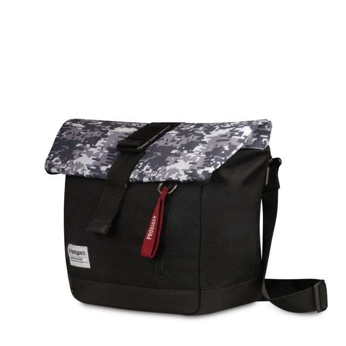 DISKON TAS SELEMPANG BODYPACK PRODIGER LEIPZIG 2.0 BLACK 10 INCH