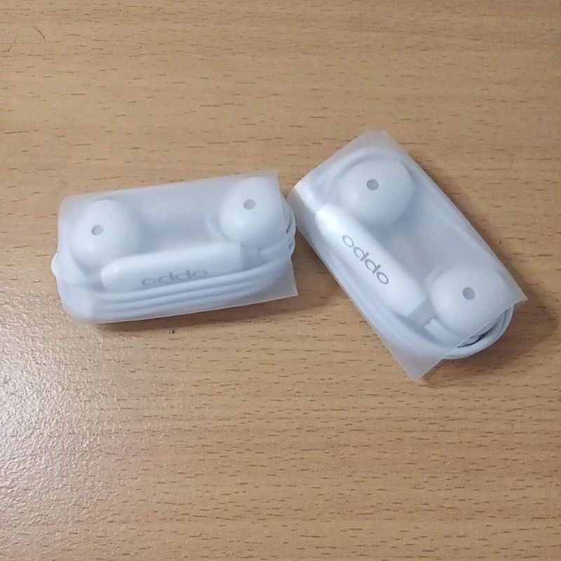 HEADSET ORIGINAL OPPO / VIVO / REALME copotan  in ear headphones earphone headset ori-OPPO