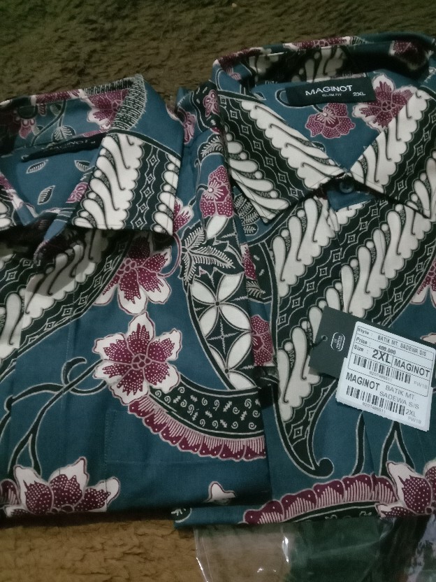 Maginot Kemeja Batik Pria Sadewa-ss Lengan Pendek