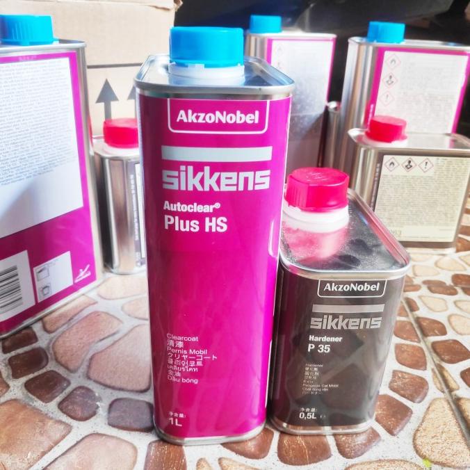 Clear Coat Sikkens HS 1L + hardener P35 / pernis sikkens Termurah