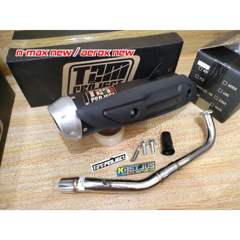 knalpot tzm project std non ss pro fullpack untuk aerox new  n-max new