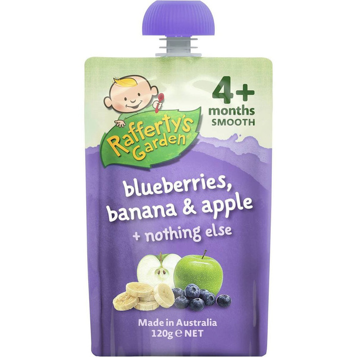 

Rafferty s Garden Blueberries Banana Apple 4 120g