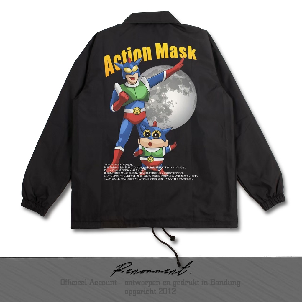 Reconnect Coach Jacket Sinchan Action Kamen Mask - Unisex