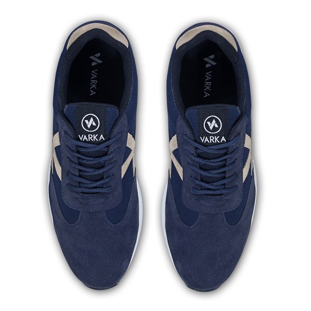 Sepatu Sneakers Pria Terbaru V 4133 Brand Varka Sepatu Kets Olahraga Lari Jogging Kuliah Trendi Berkualitas Warna Navy