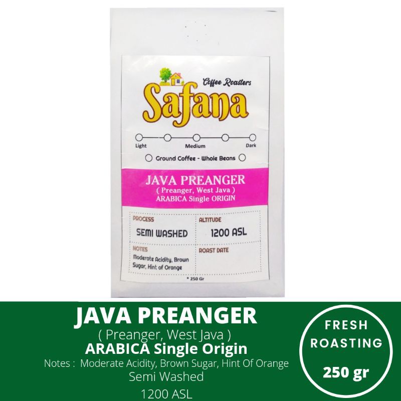 

Kopi Java Preanger Arabica Single Origin Fresh Roasting Coffee 250gr