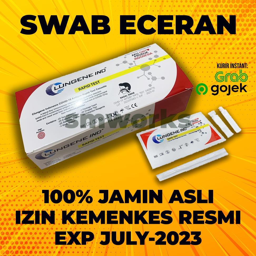 Alat Rapid Test Antigen Swab Tes Nasal Mandiri Clungene Lungene Asli Resmi Eceran Keteng Original