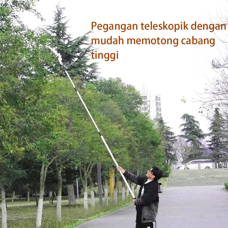 Teleskopik Tinggi Cabang Gunting Pemotong Pohon Pemangkas Pemangkas Gunting Saw Pemetik Buah Gunting Taman Saw