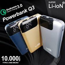 POWERBANK SUPER LI-ION Q3 10.000 mAh