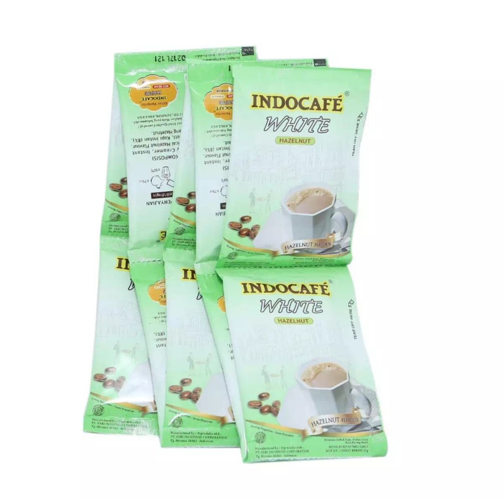 

Indocafe White Hazelnut Flavour 21g isi 10 sachet