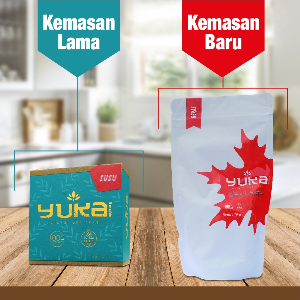 Sabun Untuk Flek Hitam YUKA Natural Bar Soap Sabun Alami Heral Untuk Wajah Kusam Cepat dan Ampuh Original BPOM