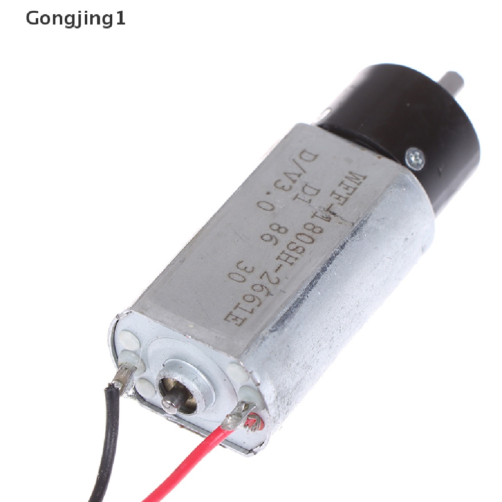 Gongjing1 Motor Mikro DC 3V Kecepatan Tinggi 180 Planetary