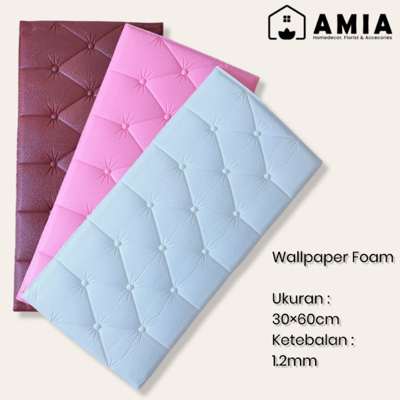 wallpaper foam/ wallpaper 3d/ wallpaper aesthetic/ wallpaper dinding