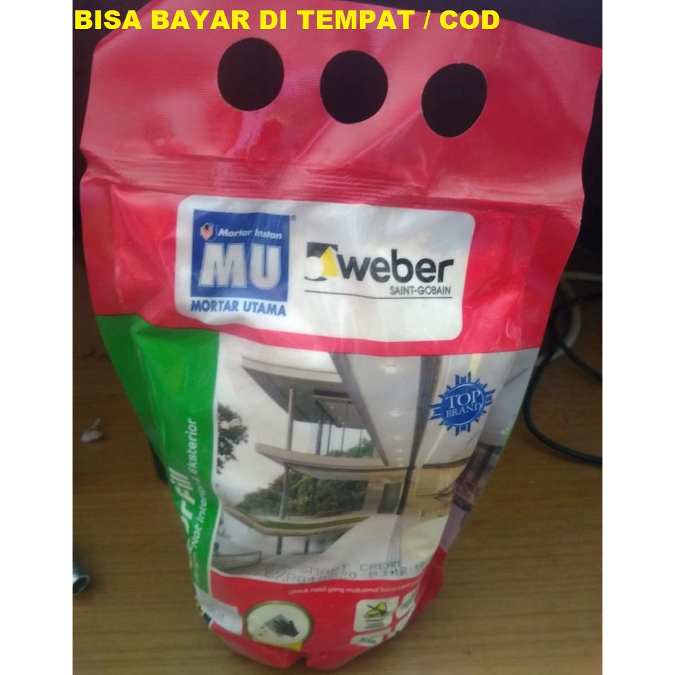 Jual MORTAR UTAMA WEBER MU-408 SEMEN WARNA PENGISI NAT | Shopee Indonesia