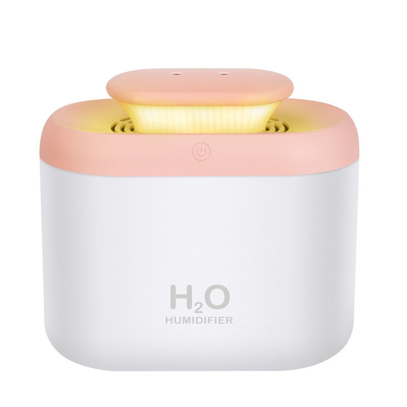 diffuser aromatherapy air humidifier 3.3L Aromaterapi Difuser Dengan Air Purifier 7 warna lampu-pink