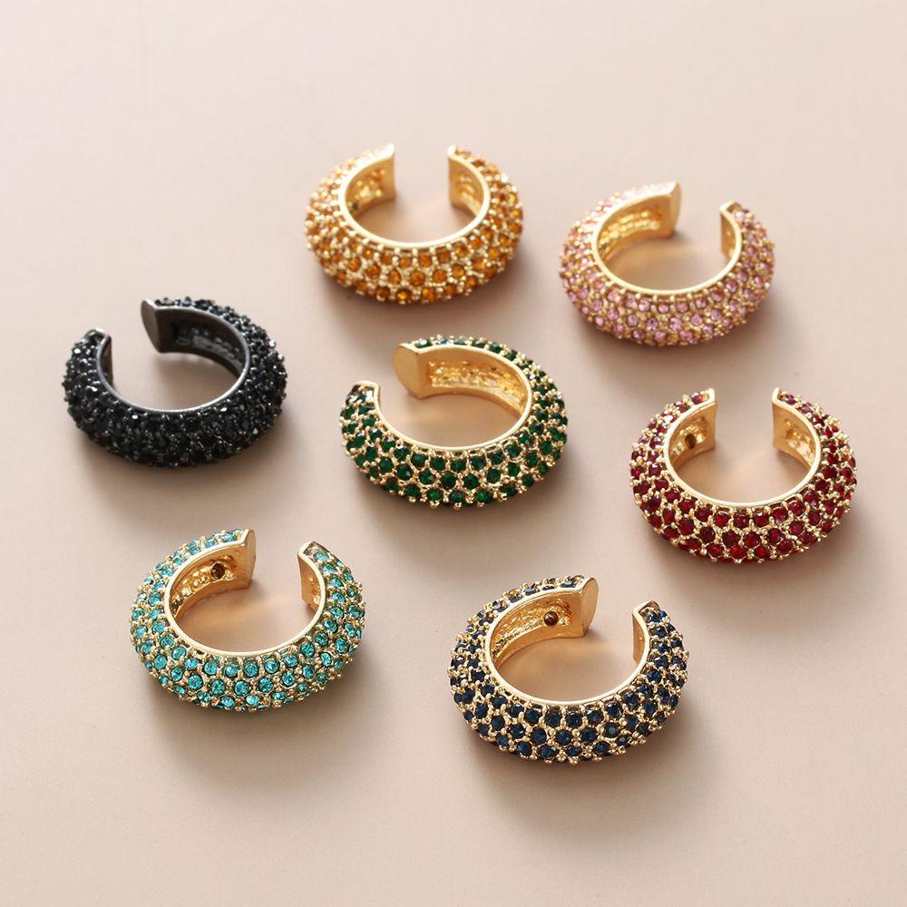 Lily CZ Cuff Earrings Aksesoris Pesta Tanpa Tindik Anting Tanpa Tindik