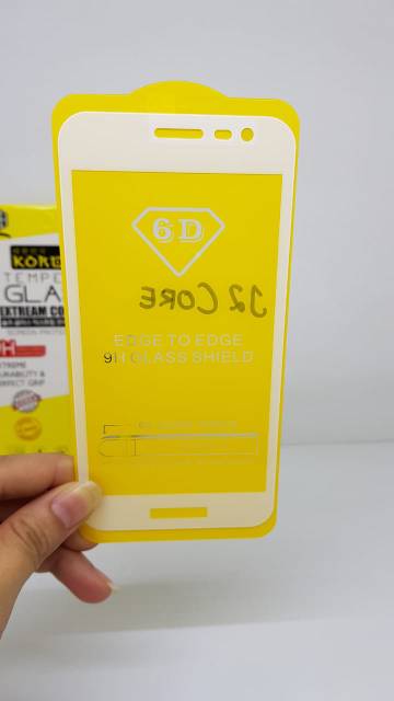 KOREAN Tempered Glass Samsung J2 Core 5.0&quot; TG 5D Samsung J260 FULL SCREEN Anti Gores Kaca FULL GLUE