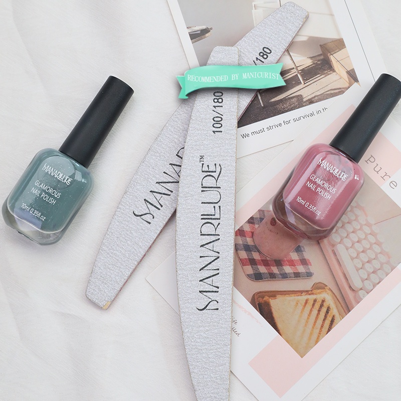 Manarllure Premium two side Kikir Kuku Mini Dua Sisi untuk Manicure nail File