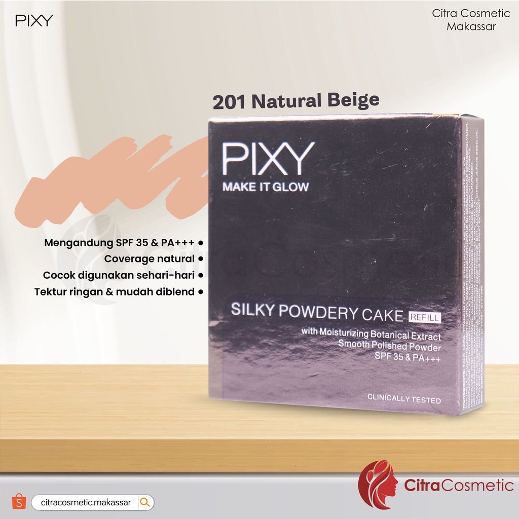 Pixy Glow Silky Powdery Cake Refill 10 Gr