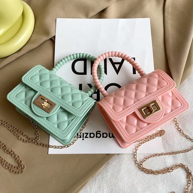 (COD) Tas Wanita Tas Selempang Wanita Jelly Glossy Mini Bag MALL SHOPPING